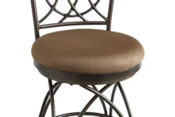 Bryan Big And Tall Metal Bronze Counter Stool -Furniture Store 299717 brown metal counter height stool detail 442