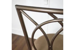 Bryan Big And Tall Metal Bronze Counter Stool -Furniture Store 299717 brown metal counter height stool detail 452