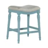 Dale Blue Big And Tall Counter Stool 1 Dale Blue Big And Tall Counter Stool -Furniture Store 299729 blue wood counter height stool signature 01