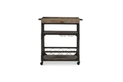 Clayton Brown Bar Cart -Furniture Store 299734 brown metal bar stool back 83
