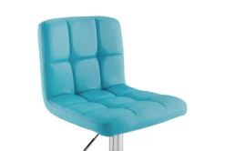 Sawyer Teal Adjustable Barstool -Furniture Store 299736 blue metal bar stool detail 442