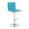Sawyer Teal Adjustable Barstool 1 Sawyer Teal Adjustable Barstool -Furniture Store 299736 blue metal bar stool signature 04