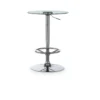 Jan Chrome Adjustable 23" Glass Pub Table -Furniture Store 299745 silver metal bistropub table signature 01