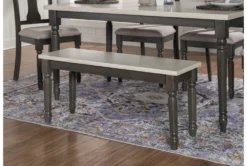 Davis Grey 40" Dining Bench -Furniture Store 299748 grey wood dining bench room 85