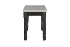 Davis Grey 40" Dining Bench -Furniture Store 299748 grey wood dining bench side 14