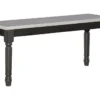 Davis Grey 40" Dining Bench 1 Davis Grey 40" Dining Bench -Furniture Store 299748 grey wood dining bench signature 01