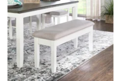 Morgan Grey 44" Dining Storage Bench -Furniture Store 299751 grey wood dining bench room 872