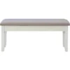 Morgan Grey 44" Dining Storage Bench -Furniture Store 299751 grey wood dining bench signature 022