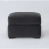Cypress III 27" Velvet Foam Ottoman -Furniture Store 300026 black fabric ottoman signature 01