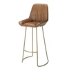 Crown Leather Bar Stool
