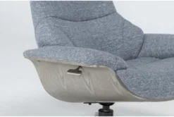 Raiden Blue Reclining Swivel Chair -Furniture Store 300132 blue fabric accent chair detail 44
