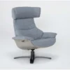 Raiden Blue Reclining Swivel Chair -Furniture Store 300132 blue fabric accent chair side 18