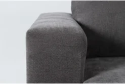 Bonaterra Charcoal 97" Queen Sleeper Sofa With Reversible Chaise -Furniture Store 300146 grey fabric reversible sofa chaise detail 46