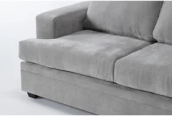 Bonaterra Dove 97" Queen Sleeper Sofa -Furniture Store 300149 grey fabric sleeper detail 44