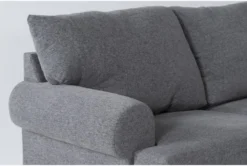 Hampstead Graphite 99" Sleeper Sofa With Reversible Chaise 12 Hampstead Graphite 99" Sleeper Sofa With Reversible Chaise -Furniture Store 300203 grey fabric reversible sofa chaise detail 45