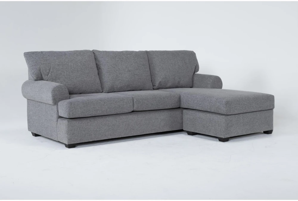 Hampstead Graphite 99" Sleeper Sofa With Reversible Chaise 3 Hampstead Graphite 99" Sleeper Sofa With Reversible Chaise