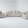 Bonaterra Sand 3 Piece Queen Sleeper Sofa, Loveseat & Chair Set
