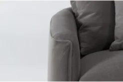 Bryden Dell 42" Velvet Swivel Accent Chair -Furniture Store 300345 grey fabric accent chair detail 44