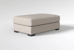 Mercer IV 52" Sand Ottoman 11 Mercer IV 52" Sand Ottoman -Furniture Store 300398 beige fabric ottoman side 192