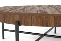 Dunkin 4 Piece Nesting Coffee Table Set -Furniture Store 300465 brown wood coffee and end table set detail 44