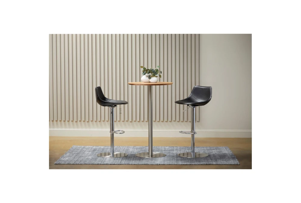 Cece Round Walnut 26" Bar Table 9 Cece Round Walnut 26" Bar Table - Image 7