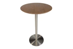 Cece Round Walnut 26" Bar Table