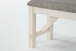 Cecelia Chalk Warm Grey 48" Dining Bench 8 Cecelia Chalk Warm Grey 48" Dining Bench -Furniture Store 300858 grey wood dining bench detail 45