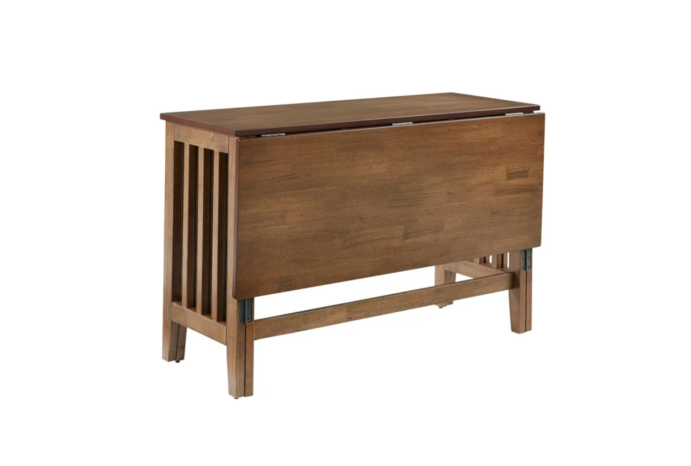 Hopper Walnut Drop Leaf 47" Dining Table 4 Hopper Walnut Drop Leaf 47" Dining Table - Image 2