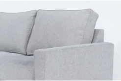 Mathers Oyster 125" 2 Piece Sectional With Right Arm Facing Queen Sleeper Sofa,Left Arm Facing Corner Chaise & Storage Ottoman -Furniture Store 301514 grey fabric living room set detail 46