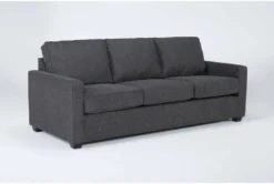 Mathers Slate 91" Sleeper Sofa -Furniture Store 301531 grey fabric sofa side 18