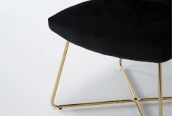 Alexas Black Velvet Office Chair -Furniture Store 301768 black velvet office chair detail 44