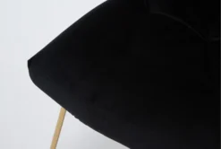 Alexas Black Velvet Office Chair -Furniture Store 301768 black velvet office chair detail 45