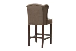 Lydia Brown Tufted Wing Counter Stool -Furniture Store 302192 back 82