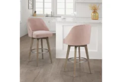 Marshall Pink Bar Stool With Swivel Seat 17 Marshall Pink Bar Stool With Swivel Seat -Furniture Store 302199 pink wood bar stool room 86