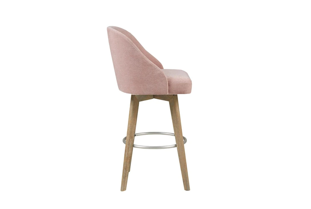 Marshall Pink Bar Stool With Swivel Seat 5 Marshall Pink Bar Stool With Swivel Seat - Image 3