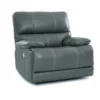 Truman Azure Power Recliner With Power Headrest & USB -Furniture Store 302352 blue polyester recliner signature 01