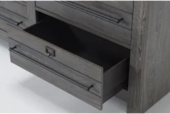 Bates 6 Drawer Dresser -Furniture Store 302533 brown wood dresser detail 442