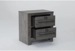 Bates Nightstand -Furniture Store 302534 brown wood nightstand side 19