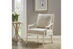 Lantry Cream Accent Chair -Furniture Store 302780 natural wood accent chair room 85
