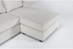 Alessandro Moonstone Queen Sleeper Sofa With Reversible Chaise -Furniture Store 303488 beige fabric reversible sofa chaise detail 44