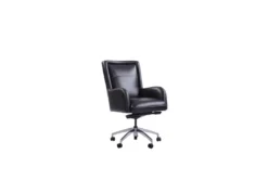 Edgar Black Leather Office Chair -Furniture Store 303550 black leather office chair detail 44