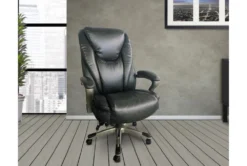 Forrest Grey Faux Leather Executive Office Chair