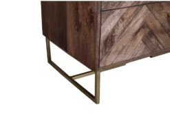 Chevron 5 Drawer Chest -Furniture Store 303574 brown wood chest detail 46