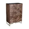 Chevron 5 Drawer Chest 1 Chevron 5 Drawer Chest -Furniture Store 303574 brown wood chest signature 01