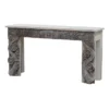 Carved Whitewash Console