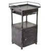 Industrial Iron Bar Cart 1 Industrial Iron Bar Cart -Furniture Store 303606 grey metal bar cart signature 01