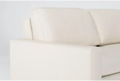 Mackenzie White Leather 74" Queen Sofa Sleeper -Furniture Store 303878 white leather sleeper detail 46