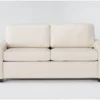 Mackenzie White Leather 74" Queen Sofa Sleeper -Furniture Store 303878 white leather sleeper signature 01