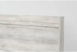 Baylie White Queen Panel Bed -Furniture Store 303939 white mdf bed detail 44