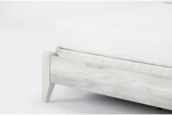 Baylie White Queen Panel Bed -Furniture Store 303939 white mdf bed detail 45